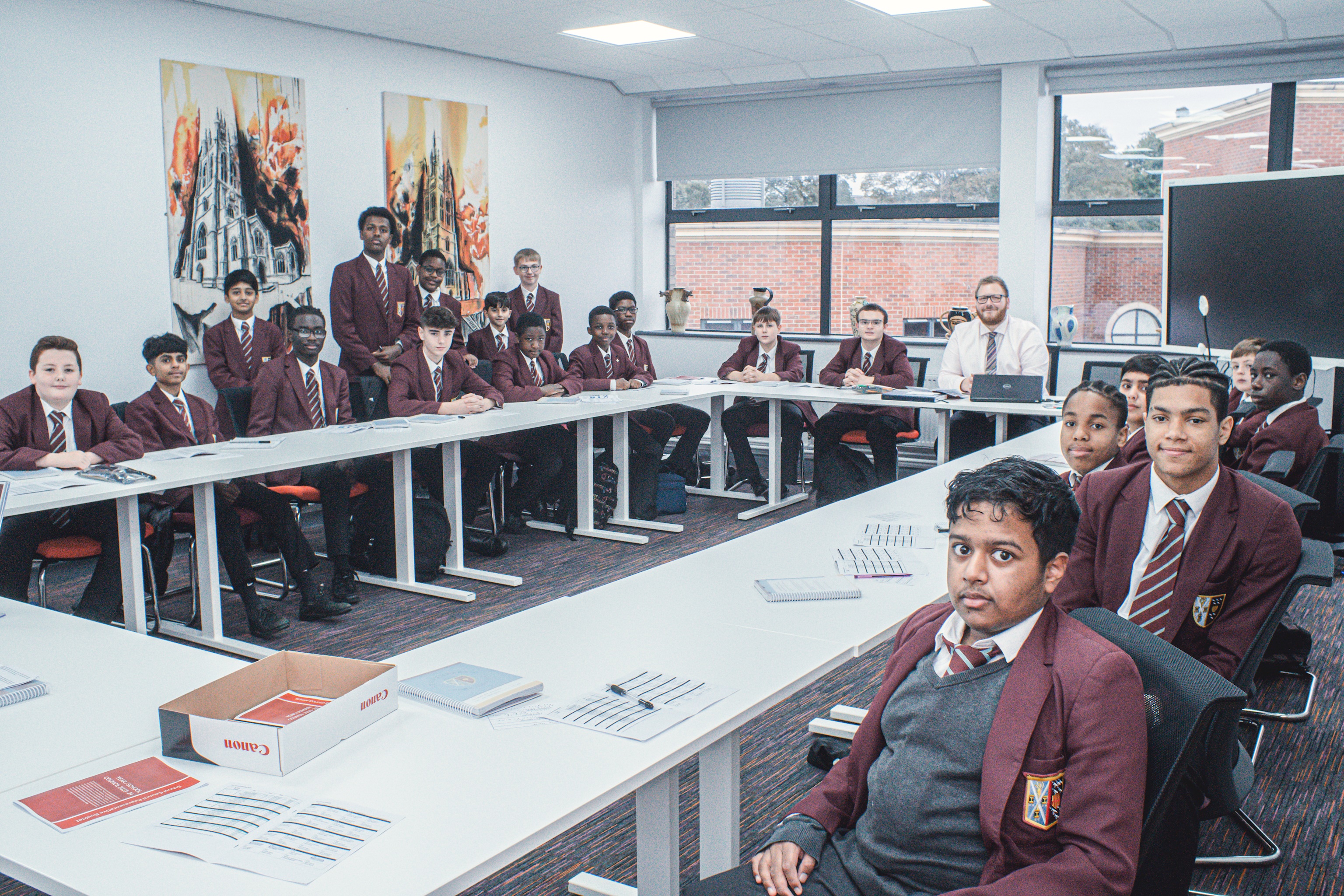 Our new School Council meets for the first time